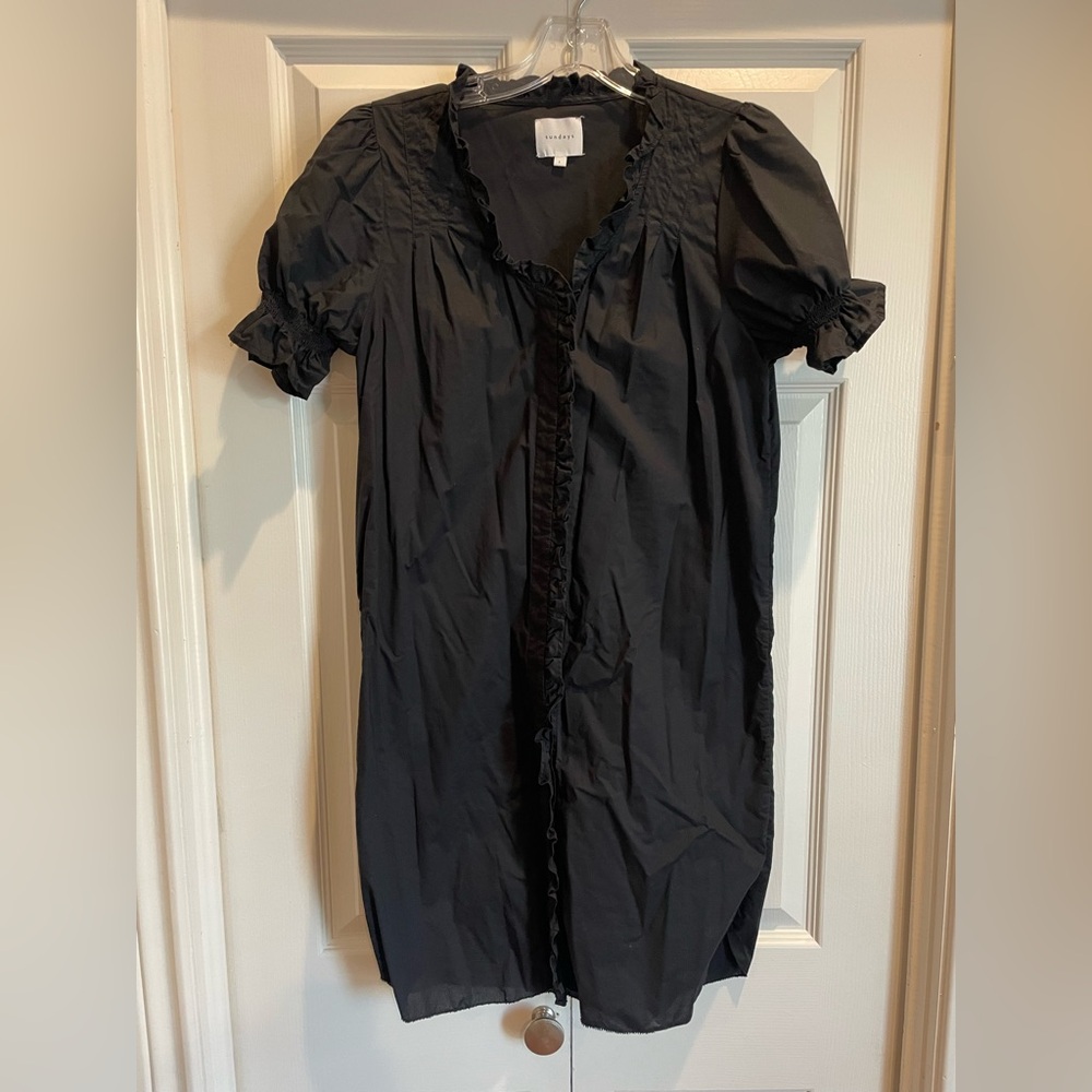 Black Puff Sleeve Dress